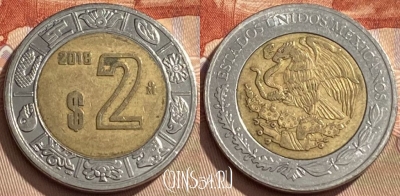 Мексика 2 песо 2018 года, KM# 604, 432q-085