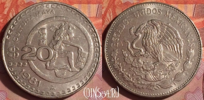 Мексика 20 песо 1981 года, KM# 486, 048i-144