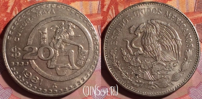 Мексика 20 песо 1981 года, KM# 486, 261f-132