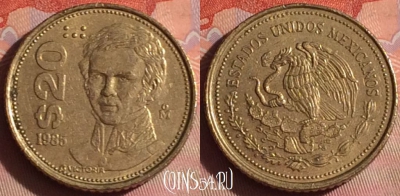Мексика 20 песо 1985 года, KM# 508, 044i-132