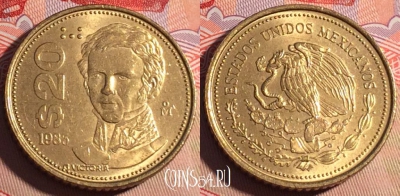 Мексика 20 песо 1985 года, KM# 508, 200a-106