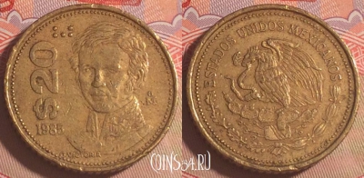 Мексика 20 песо 1985 года, KM# 508, 202a-120
