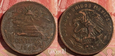 Мексика 20 сентаво 1969 года, KM# 440, 220-073