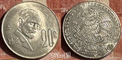 Мексика 20 сентаво 1978 года, KM# 442, 179s-104