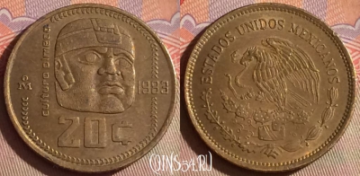 Мексика 20 сентаво 1983 года, KM# 491, 290f-019