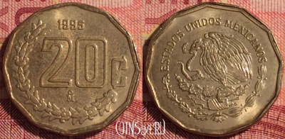 Мексика 20 сентаво 1995 года, KM# 548, 297i-118