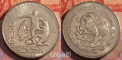 Мексика 200 песо 1986 года, KM# 525, 264a-130