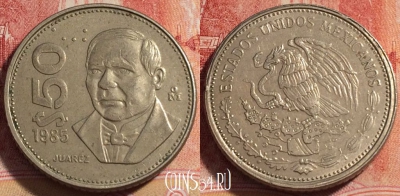 Мексика 50 песо 1985 года, KM# 495, 258-096