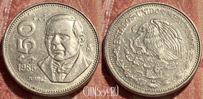 Мексика 50 песо 1985 года, KM# 495, 391q-143