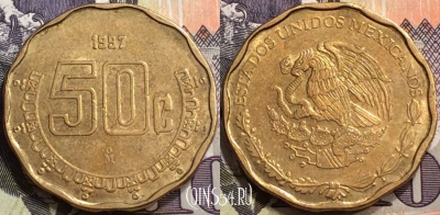 Мексика 50 сентаво 1997 года, KM# 549, 133-116