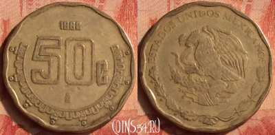 Мексика 50 сентаво 1998 года, KM# 549, 048n-107