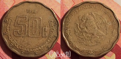 Мексика 50 сентаво 1998 года, KM# 549, 209i-022