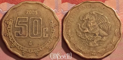 Мексика 50 сентаво 2005 года, KM# 549, 294l-065