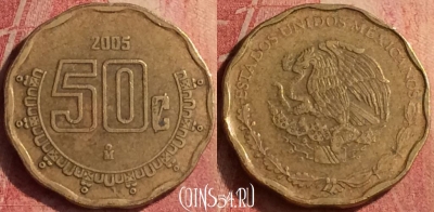 Мексика 50 сентаво 2005 года, KM# 549, 419n-014
