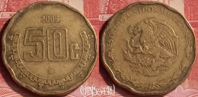 Мексика 50 сентаво 2006 года, KM# 549, 291l-018