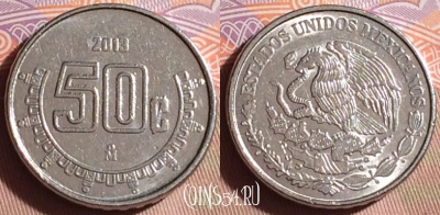 Мексика 50 сентаво 2013 года, KM# 936, 097g-025