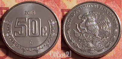 Мексика 50 сентаво 2014 года, KM# 936, 174j-137