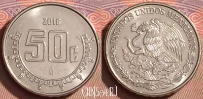 Мексика 50 сентаво 2016 года, KM# 936, 103l-114
