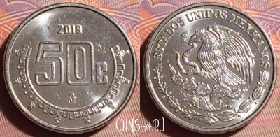 Мексика 50 сентаво 2019 года, KM# 936, 162g-016