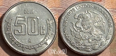 Мексика 50 сентаво 2019 года, KM# 936, 307s-122 ♛
