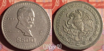 Мексика 500 песо 1989 года, KM# 529, 149g-027