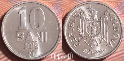 Молдавия 10 бань 2018 года, KM# 7, UNC, 307j-076