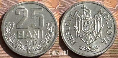 Молдавия 25 бань 2017 года, KM# 3, UNC, 508s-139