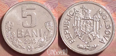 Молдавия 5 бань 2013 года, KM# 2, UNC, 136k-141