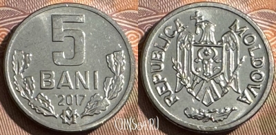Молдавия 5 бань 2017 года, KM# 2, UNC, 509s-005