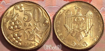 Молдавия 50 бань 2008 года, KM# 10, 111b-019