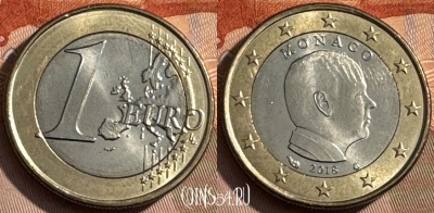 Монако 1 евро 2018 года, KM# 194, 468s-598