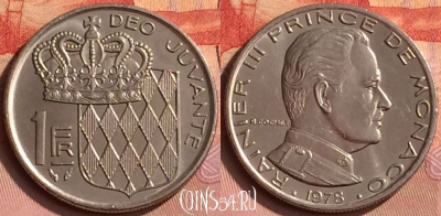 Монако 1 франк 1978 года, KM# 140, 398o-059 ♛