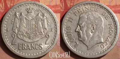 Монако 2 франка 1943 года, KM# 121, 433-071