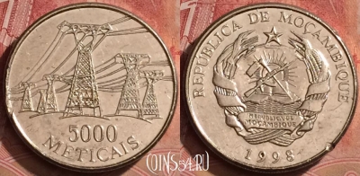 Мозамбик 5000 метикалов 1998 года, KM# 124, 066l-013