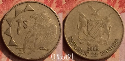 Намибия 1 доллар 2006 года, KM# 4, 414-061