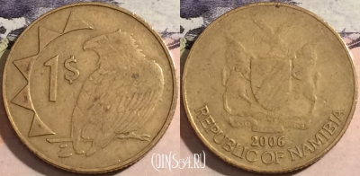 Намибия 1 доллар 2006 года, KM# 4, a070-125