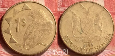 Намибия 1 доллар 2008 года, KM# 4, 171m-130