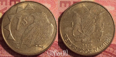 Намибия 1 доллар 2010 года, KM# 4, 301i-017