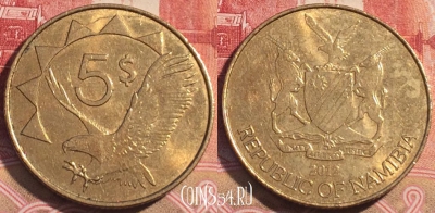 Намибия 5 долларов 2012 года, KM# 5, 064c-015