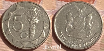 Намибия 5 центов 2009 года, KM# 1, 480р-046