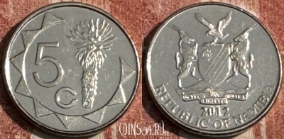Намибия 5 центов 2012 года, KM# 1, 102s-054