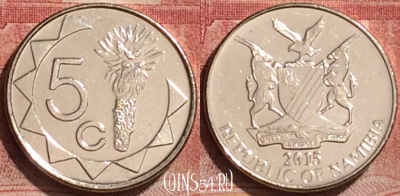 Намибия 5 центов 2015 года, KM# 1, 185l-082
