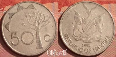 Намибия 50 центов 1993 года, KM# 3, 296l-041