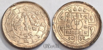 Непал 25 пайс 1982 год, UNC, 75-025b