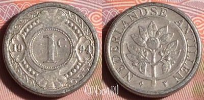 Антильские острова 1 цент 1994 года, KM# 32, 333-133