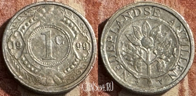 Антильские острова 1 цент 1999 г., KM# 32, s050s-064