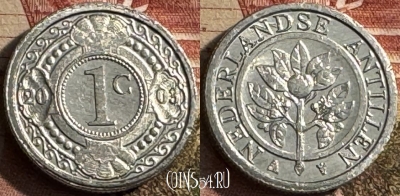 Антильские острова 1 цент 2003 г., KM# 32, 216s-112