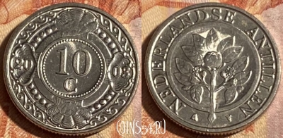 Антильские острова 10 центов 2003 года, KM# 34, 290r-065