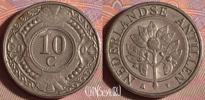 Антильские острова 10 центов 2004 года, KM# 34, 229f-059