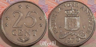 Антильские острова  25 центов 1979 года, 135b-059